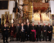 Bendición del retablo cerámico en la Capilla-Casa Hermandad del Cristo de Burgos.